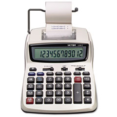 1208-2 Two-Color Compact 
Printing Calculator, Black/Red 
Print, 2.3 Lines/Sec