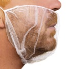 18&quot; Nylon Beard Covers Net
Style (Honeycomb Style) White.
100/Bag 1000/Case