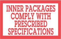 #DL1810 3 x 5&quot; Inner Packages
Comply with Prescribed Specs.
Label