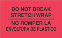 #DL3031 3 x 5&quot; No Rompar La
Envoltura Plastico -
Bilingual Label