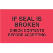 #DL3171 3 x 5&quot; If Seal is
Broken Check Contents Before
Accepting Label