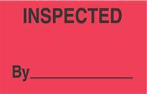 #DL3281 3 x 5&quot; Inspected By _____ Label