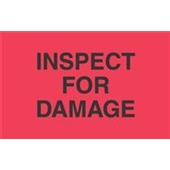 #DL3461 3 x 5&quot; Inspect For Damage Label