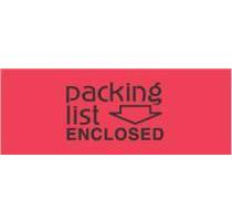 #DL3611 2 x 3&quot; Packing List
Enclosed(Flourescent
Red/Black) Label