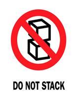 #DL4080 3 x 4&quot; Fragile Do Not Stack (Boxes) Label