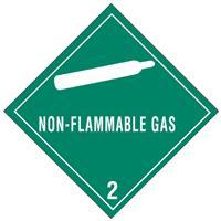 #DL5100 4 x 4&quot; Non-Flammable Gas - Hazard Class 2 Label