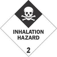 #DL5112 4 x 4&quot; Inhalation
Hazard - Hazard Class 2 Label