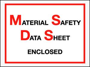 6 1/2 x 5&quot; Material Safety
Data Sheet Envelope
(1000/Case)