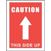 #DL1491 3 x 5&quot; Caution This Side Up (Arrow) Label