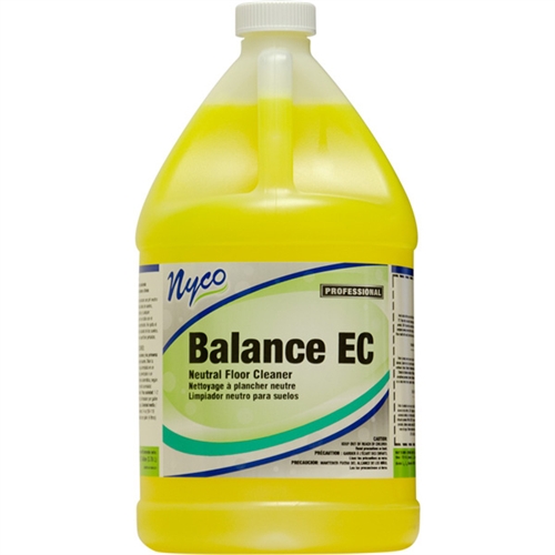 BALANCE EC NEUTRAL FLOOR
CLEANER 4-1 Gallon/Case
Neutral pH no rinse cleaner
Use with mop &amp; bucket and 
automatic scrubbers
Safe on All hard surfaces