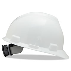 V-Gard Hard Hats, Ratchet
Suspension, Size 6 1/2 - 8,
White