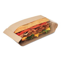 Dubl View Sandwich Bags, 2.55
Mil, 10.75&quot; X 2.25&quot;, Natural
Brown, 500/carton
