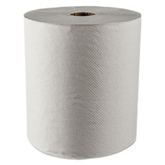 Essential 100% Recycled Fiber
Hard Roll Towel, 1.5&quot; Core,
White, 8&quot; X 800 Ft, 12/carton