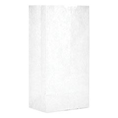 Grocery Paper Bags, 30 Lbs
Capacity, #4, 5&quot;w X 3.33&quot;d X
9.75&quot;h, White, 500 Bags