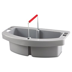Maid Caddy, 2-Compartment, 16w X 9d X 5h, Gray