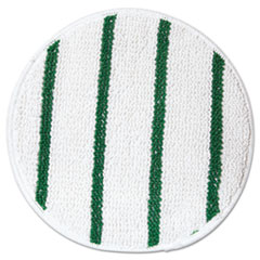 Low Profile Scrub-Strip Carpet
Bonnet, 17&quot; Diameter,
White/green