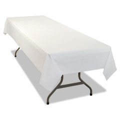 Table Set Rectangular Table
Covers, Heavyweight Plastic,
54&quot; X 108&quot;, White, 24/carton