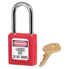 Government Safety Lockout
Padlock, Zenex, 1 1/2&quot;, Red, 1
Key, 6/box