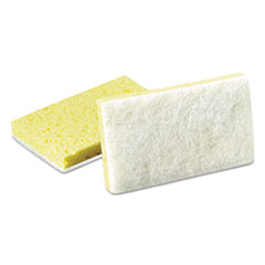 Light-Duty Scrubbing Sponge,
#63, 3.6 X 6.1, 0.7&quot; Thick,
Yellow/white, 20/carton