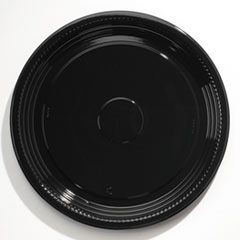 Caterline Casuals Thermoformed
Platters, 18&quot; Diameter, Black,
25/carton
