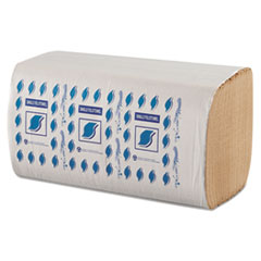 Single-Fold Paper Towels,
1-Ply, Kraft, 9&quot; X 9.25&quot;,
12/carton