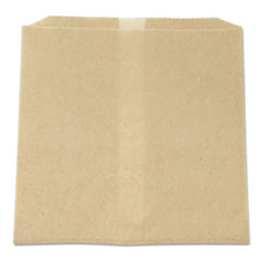Waxed Napkin Receptacle Liners, 8.5&quot; X 8&quot;, Brown,