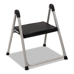 Folding Step Stool, 1-Step, 200 Lb Capacity, 9.9&quot; Working