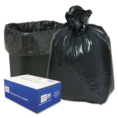 Linear Low-Density Can Liners,
16 Gal, 0.6 Mil, 24&quot; X 33&quot;,
Black, 500/carton