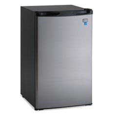 4.4 Cf Refrigerator, 19 1/2&quot;w
X 22&quot;d X 33&quot;h, Black/stainless
Steel