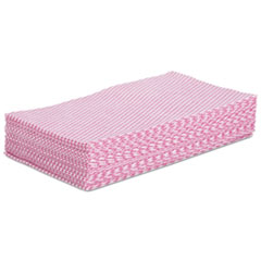 Foodservice Wipers,
Pink/white, 12 X 21,
200/carton