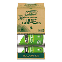 100% Premium Recycled Kitchen
Roll Towels, 2-Ply, 5 1/2 X
11, 140 Sheets, 12
Rolls/carton
