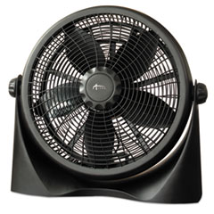 16&quot; Super-Circulation 3-Speed Tilt Fan, Plastic, Black