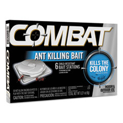 Combat Ant Killing System,
Child-Resistant, Kills Queen
And Colony, 6/box