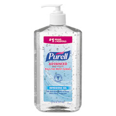 Advanced Refreshing Gel Hand
Sanitizer, Clean Scent, 20 Oz
Pump Bottle, 12/carton