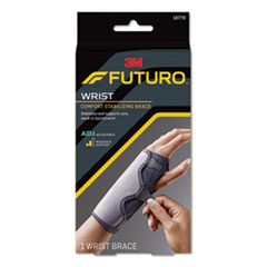 Adjustable Reversible Splint
Wrist Brace, Fits Wrists 5
1/2&quot;- 8 1/2&quot;, Black