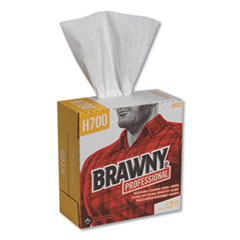 Heavyweight Hef Disposable Shop Towels, 9x12.5, White,