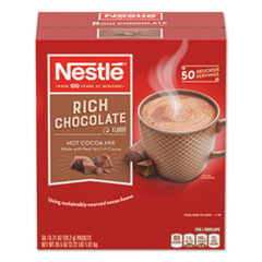 Hot Cocoa Mix, Rich Chocolate, 0.71 Oz Packets, 50/box, 6