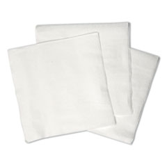 1/4-Fold Lunch Napkins, 1-Ply,
12&quot; X 12&quot;, White, 6000/carton