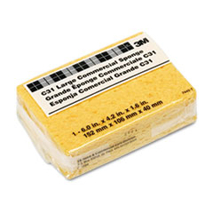 Commercial Cellulose Sponge, Yellow, 4.25 X 6, 1.6&quot; Thick,