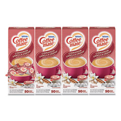 Liquid Coffee Creamer,
Cinnamon Vanilla, 0.38 Oz Mini
Cups, 50/box, 4 Boxes/carton,
200 Total/carton