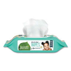 Free And Clear Baby Wipes,
Unscented, White, 64/pack