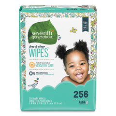 Free And Clear Baby Wipes,
Refill, Unscented, White,
256/pack