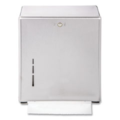 C-Fold/multifold Towel
Dispenser, 11.38 X 4 X 14.75,
Stainless Steel