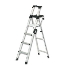 Signature Series Aluminum Step Ladder, 6 Ft Working Height,